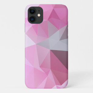 Abstract patroon met Chilly Pink Pyramid iPhone 11 Hoesje