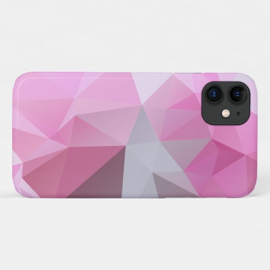 Abstract patroon met Chilly Pink Pyramid Case-Mate iPhone Case (Achterkant (horizontaal))
