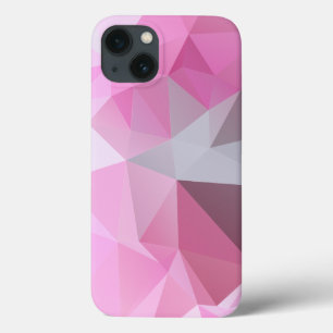 Abstract patroon met Chilly Pink Pyramid iPhone 13 Hoesje