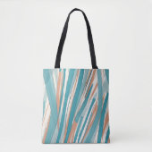 Abstract patroon met diagonale strepen canvas tas (Voorkant)