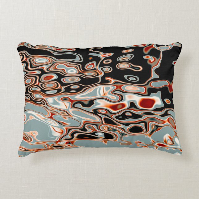 Abstract patroon met kleurenweergave accent kussen (Voorkant)