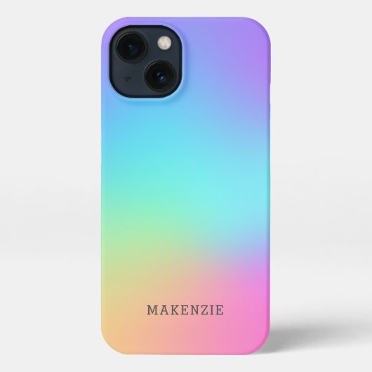 Abstract patroon met kleurrijke regenboogstijl iPh iPhone Hoesje (Achterkant)
