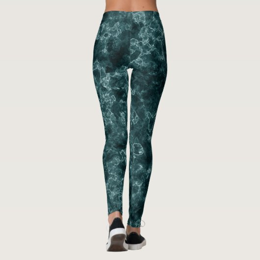 Abstract patroon met marmer leggings (Achterkant)