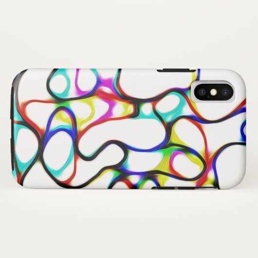 Abstract patroon met meerdere kleuren Case-Mate iPhone case (Achterkant (horizontaal))