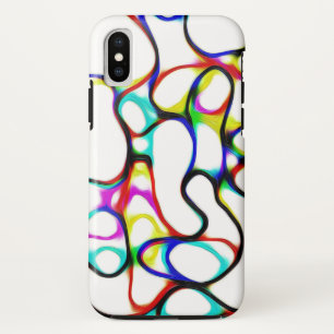 Abstract patroon met meerdere kleuren iPhone x hoesje