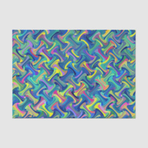 Abstract patroon met meerdere kleuren tissuepapier