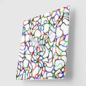 Abstract patroon met meerdere kleuren vierkante klok (Hoek)