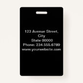 Abstract patroon met naadloze ingedrukte vlekvormi badge (Achterkant)