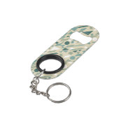 Abstract patroon mini flessenopener (Achterkant Gekanteld)