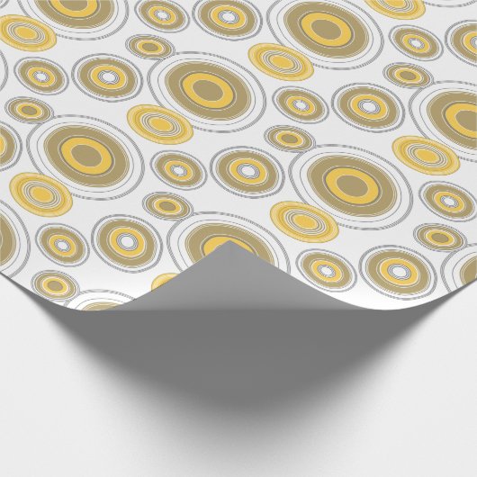 Abstract patroon, modern design, boomringen cadeaupapier (Hoek)