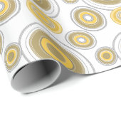 Abstract patroon, modern design, boomringen cadeaupapier (Rol Hoek)