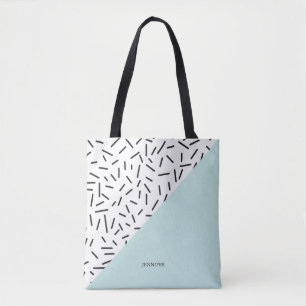 Abstract patroon op maat gemaakt draagtas