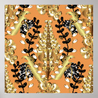 abstract patroon op oranje gele achtergrond met