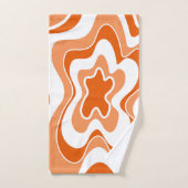 Abstract patroon - oranje handdoek (Handdoek)