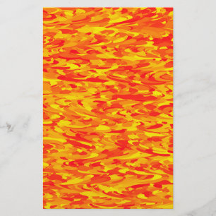 Abstract patroon oranje rood geel briefpapier