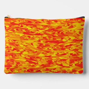 Abstract patroon oranje rood geel groot etui