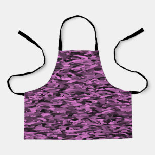 Abstract Patroon Paarse Zwart Schort