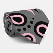 Abstract patroon Paisley Stropdas (Opgerold)