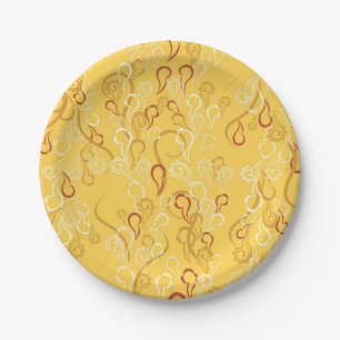 Abstract patroon papieren bordje