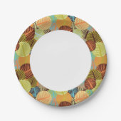 Abstract patroon papieren bordje (Voorkant)