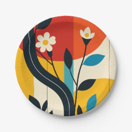 abstract patroon papieren bordje