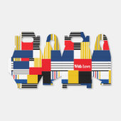 Abstract patroon . Patchwork . Bedankdoosjes (Uitgevouwen)