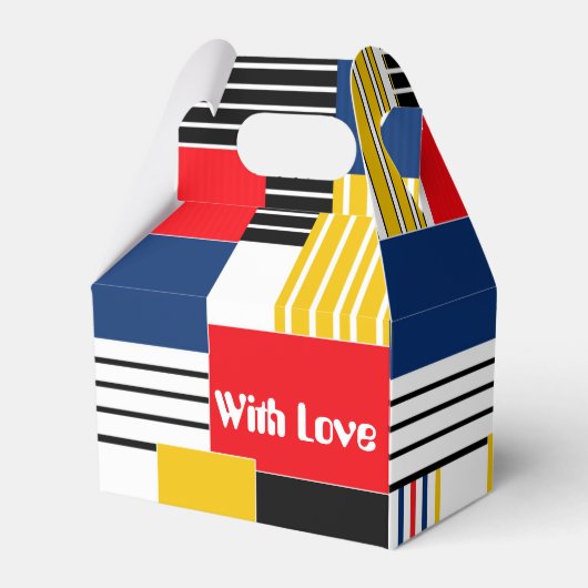 Abstract patroon . Patchwork . Bedankdoosjes (Voorkant Zijde)