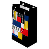 Abstract patroon . Patchwork . Klein Cadeauzakje (Achterkant Gekanteld)