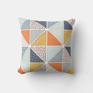 Abstract patroon, patchwork tegels. kussen