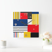 Abstract patroon . Patchwork . Vierkante Klok (Huis)