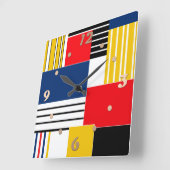 Abstract patroon . Patchwork . Vierkante Klok (Hoek)