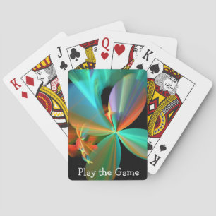 Abstract patroon pokerkaarten
