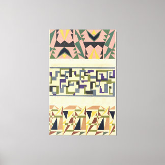 Abstract Patroon Portfolio Pl.18 Canvas Afdruk