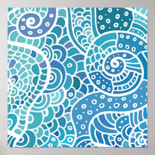 Abstract patroon poster