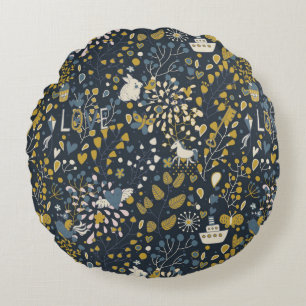 Abstract  patroon rond kussen