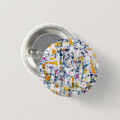 Abstract patroon ronde button 3,2 cm (Voorkant /achterkant)