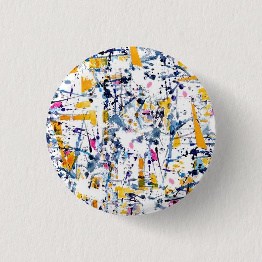 Abstract patroon ronde button 3,2 cm (Voorkant)