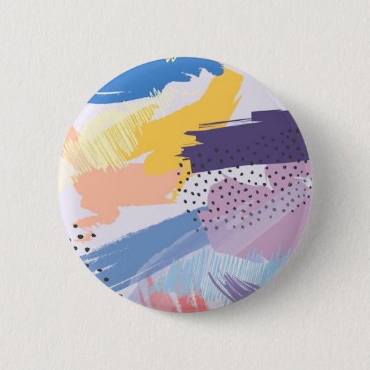 Abstract patroon ronde button 5,7 cm (Voorkant)