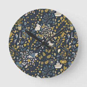 Abstract patroon ronde klok