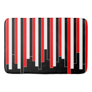 Abstract patroon - rood badmat