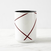 Abstract patroon - rood mok (Midden)