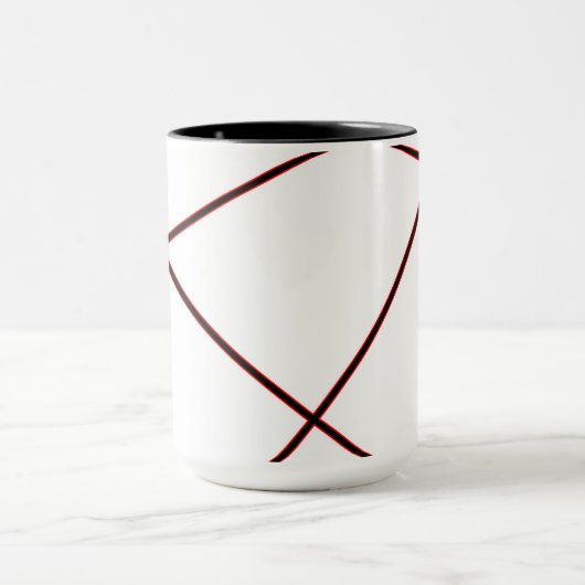 Abstract patroon - rood mok (Midden)