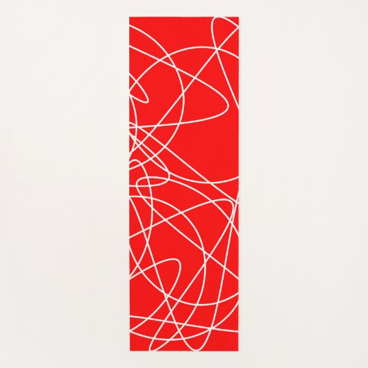 Abstract patroon - rood. yogamat (Voorkant)