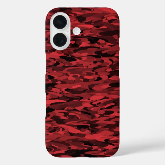 Abstract patroon rood zwart Case-Mate iPhone case (Achterkant)