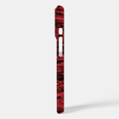 Abstract patroon rood zwart Case-Mate iPhone case (Achterkant / Links)
