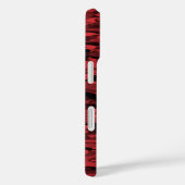 Abstract patroon rood zwart Case-Mate iPhone case (Achterkant / Rechts)