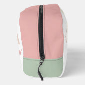 Abstract Patroon Roze Bruin Groen Dopp Kit Toilettasje (Rechts)