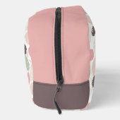 Abstract Patroon Roze Bruin Groen Toilettasje (Rechts)