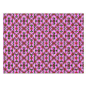 Abstract patroon roze Daisy Flowers Tafelkleed (Voorkant (Horizontaal))