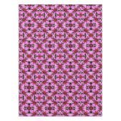 Abstract patroon roze Daisy Flowers Tafelkleed (Voorkant)